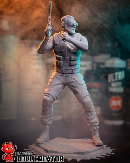 Sam Fisher - Splinter Cell 1/10 Scale Statue 3D Print Model Kit Unpainted