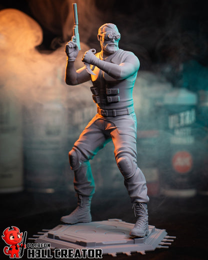 Sam Fisher - Splinter Cell 1/10 Scale Statue 3D Print Model Kit Unpainted