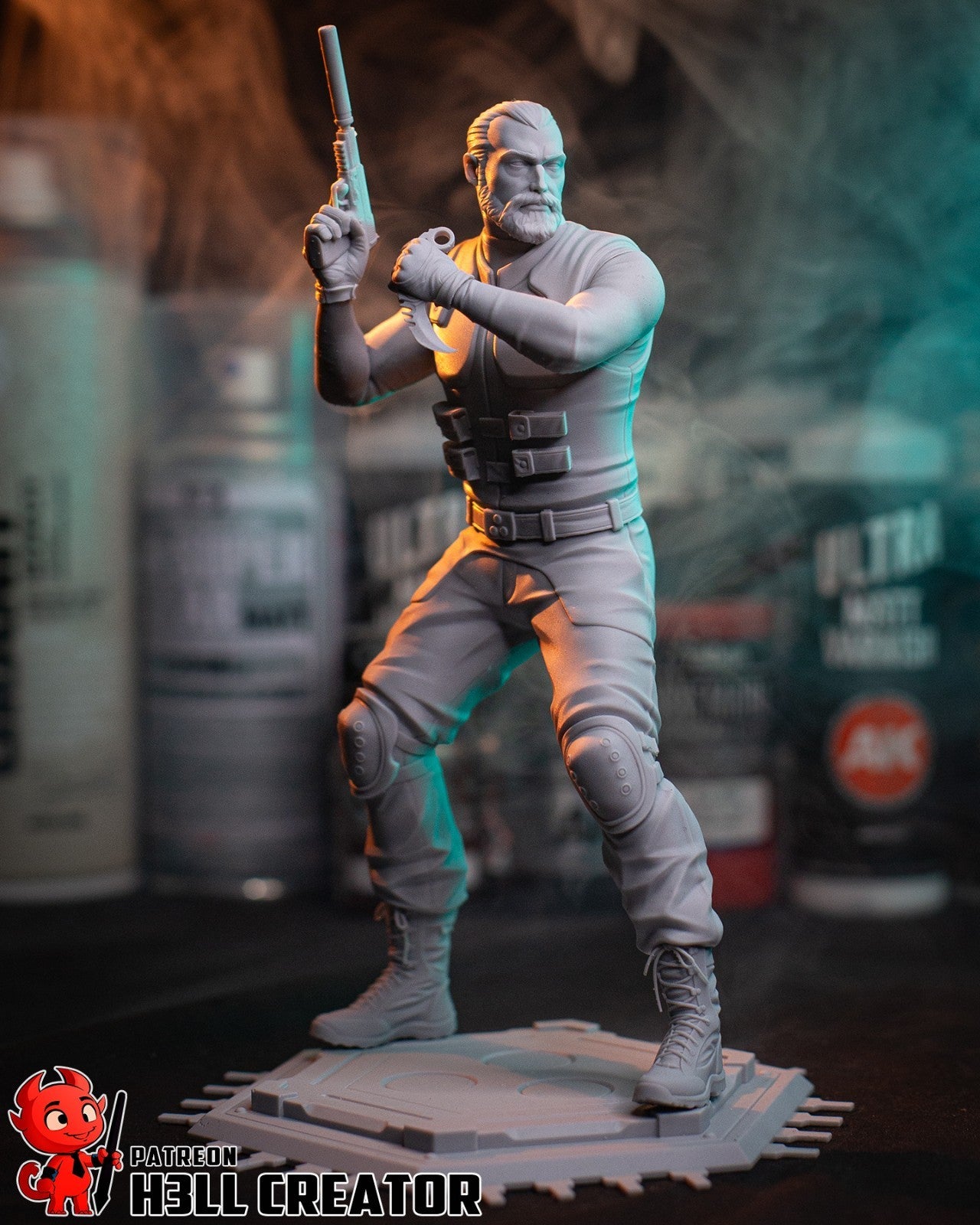 Sam Fisher - Splinter Cell 1/10 Scale Statue 3D Print Model Kit Unpainted