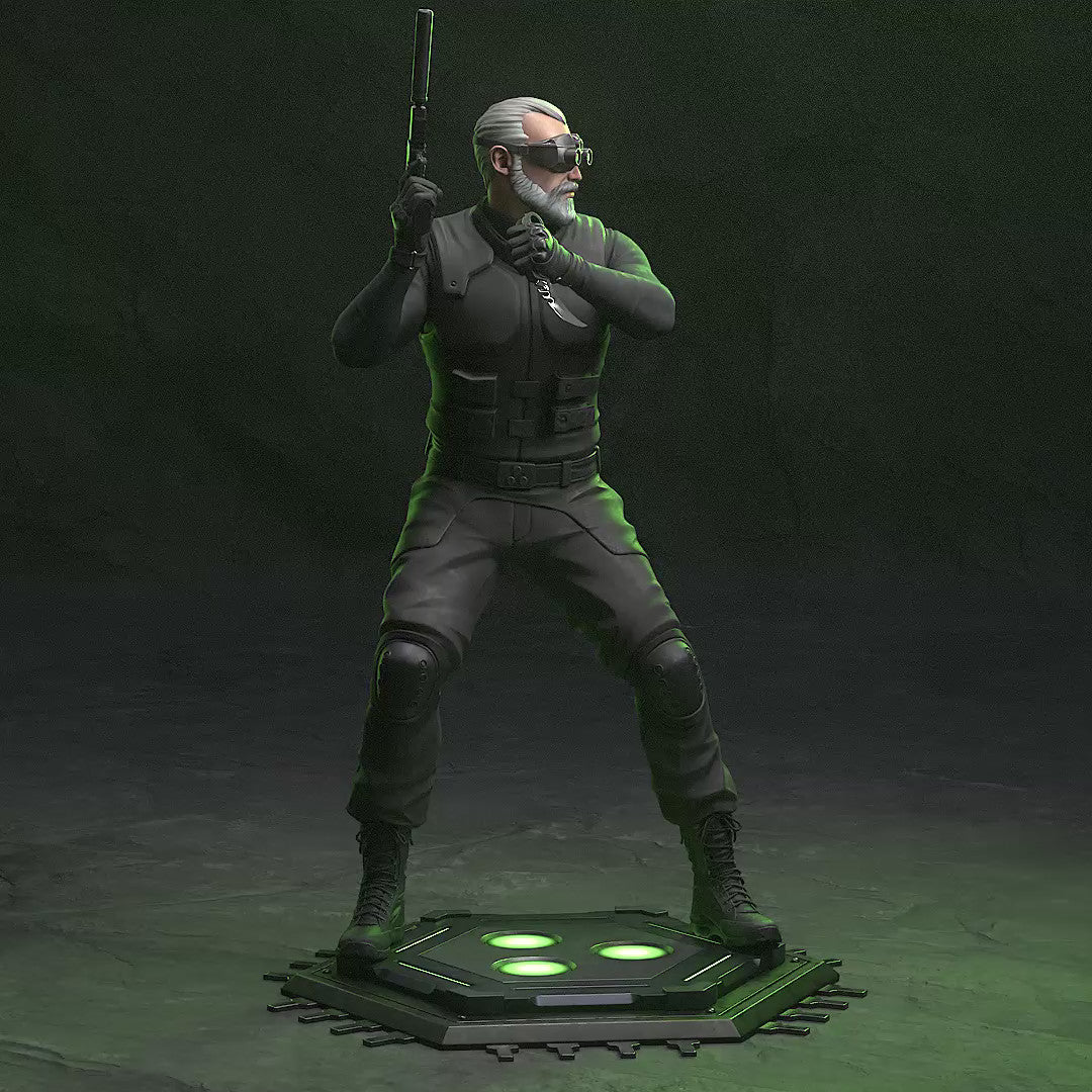 Sam Fisher - Splinter Cell 1/10 Scale Statue 3D Print Model Kit Unpainted