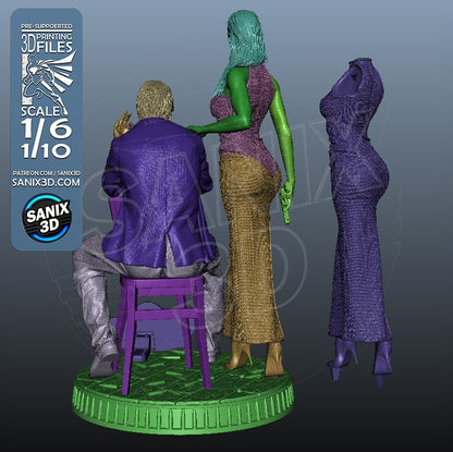 Ballerina - John Wick 1/6, 1/8 or 1/10 Scale Statue 3D Print Model Kit Unpainted