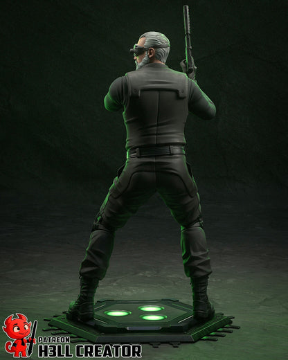 Sam Fisher - Splinter Cell 1/10 Scale Statue 3D Print Model Kit Unpainted