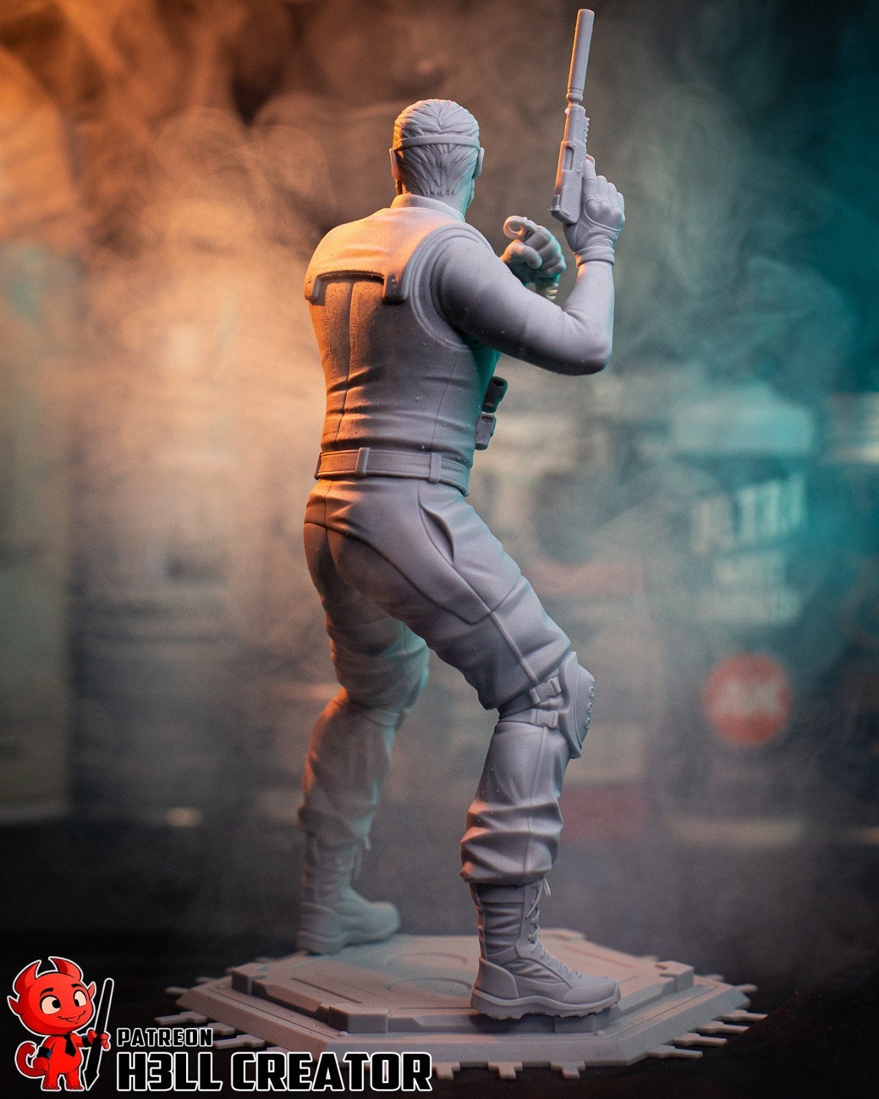 Sam Fisher - Splinter Cell 1/10 Scale Statue 3D Print Model Kit Unpainted