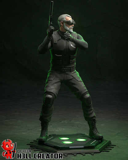 Sam Fisher - Splinter Cell 1/10 Scale Statue 3D Print Model Kit Unpainted