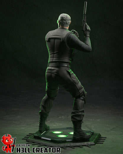 Sam Fisher - Splinter Cell 1/10 Scale Statue 3D Print Model Kit Unpainted