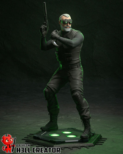 Sam Fisher - Splinter Cell 1/10 Scale Statue 3D Print Model Kit Unpainted